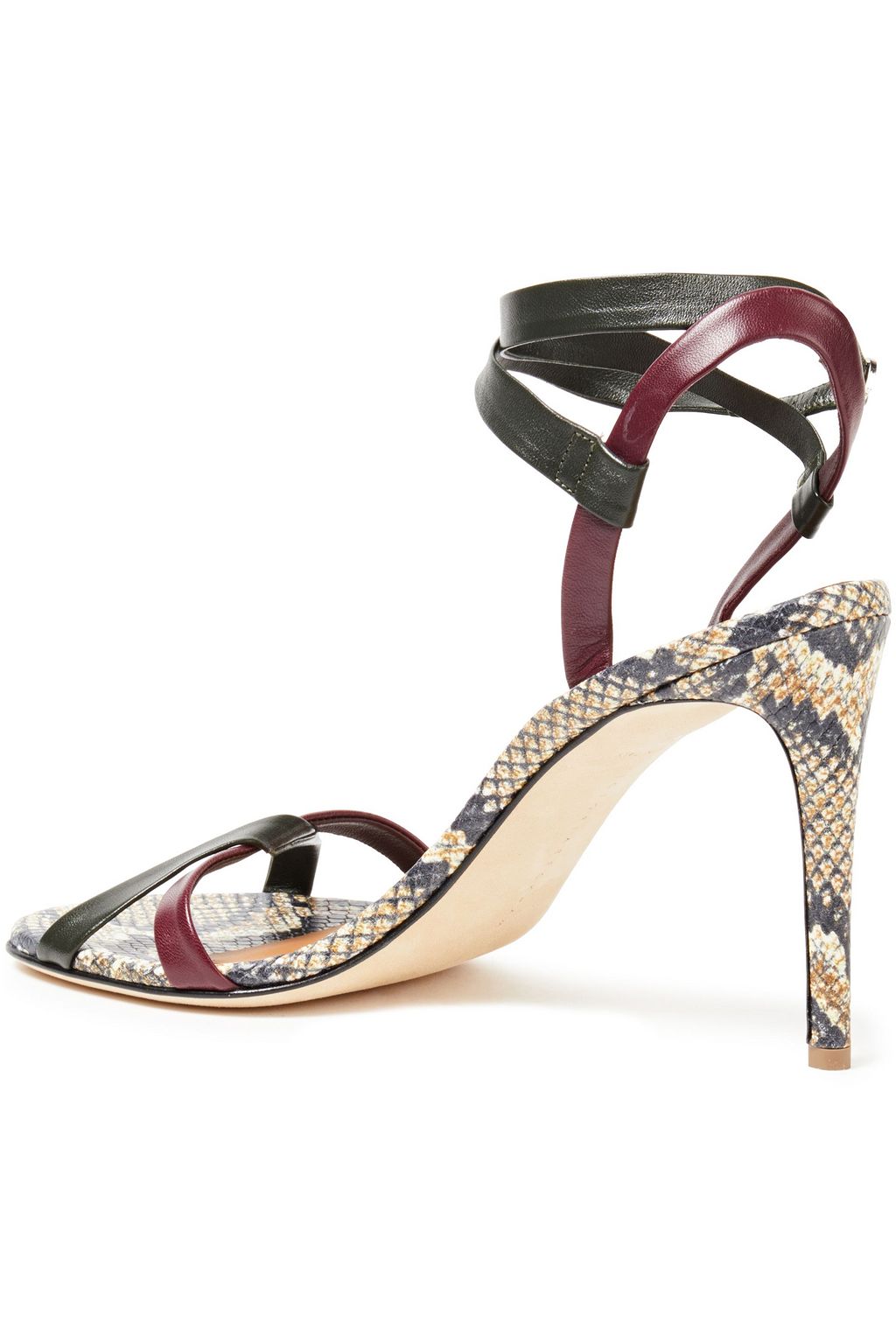 VICTORIA BECKHAM Paneled leather sandals