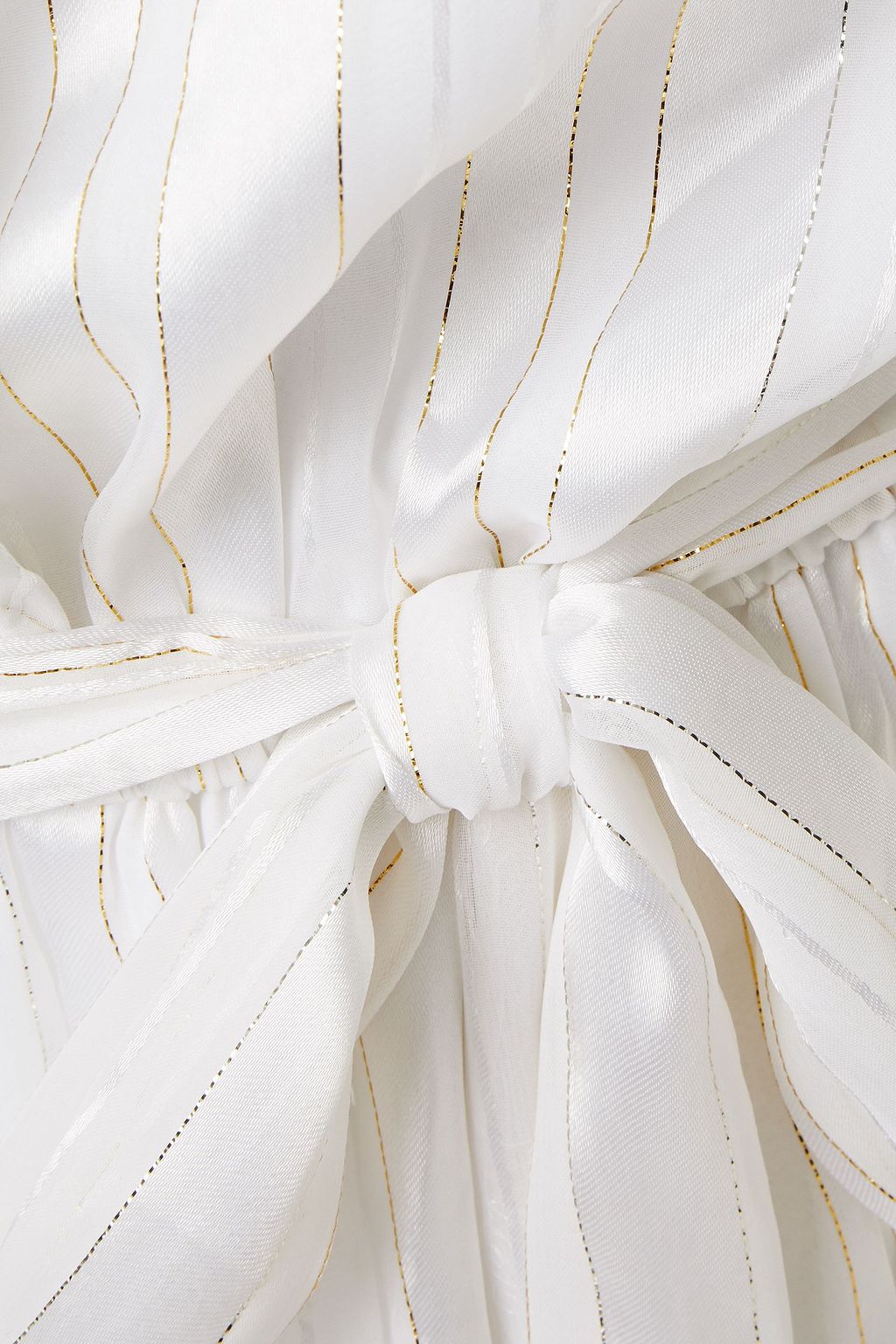 MELISSA ODABASH Wrap-effect tiered fil coupé chiffon mini dress