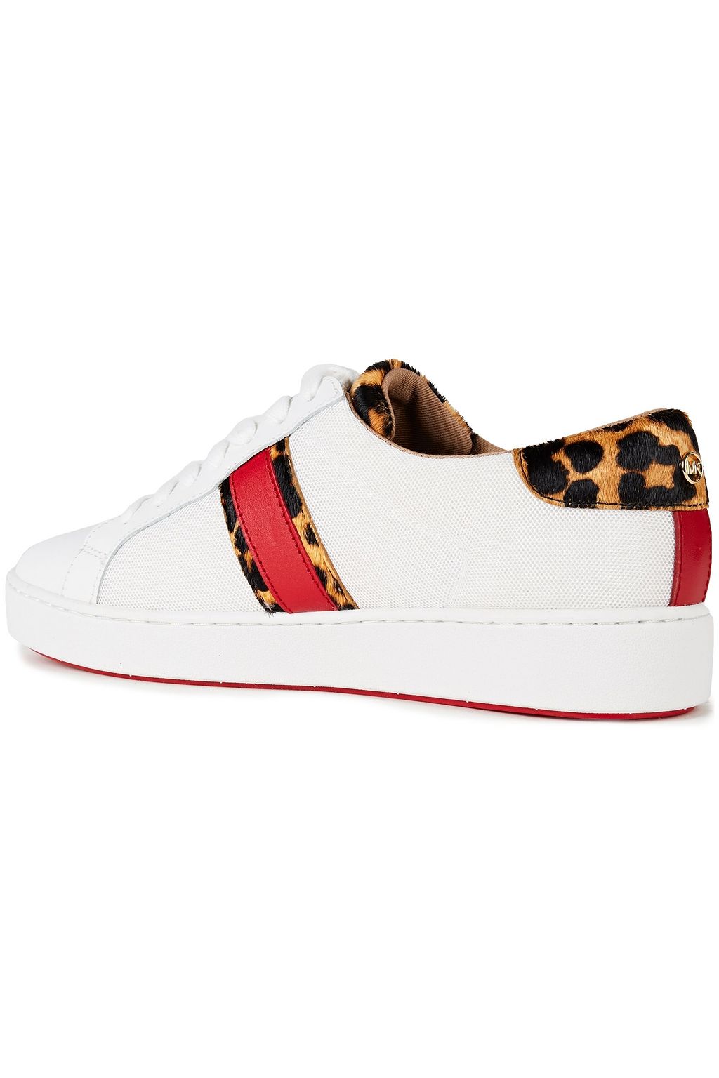 irving calf hair and mesh stripe sneaker