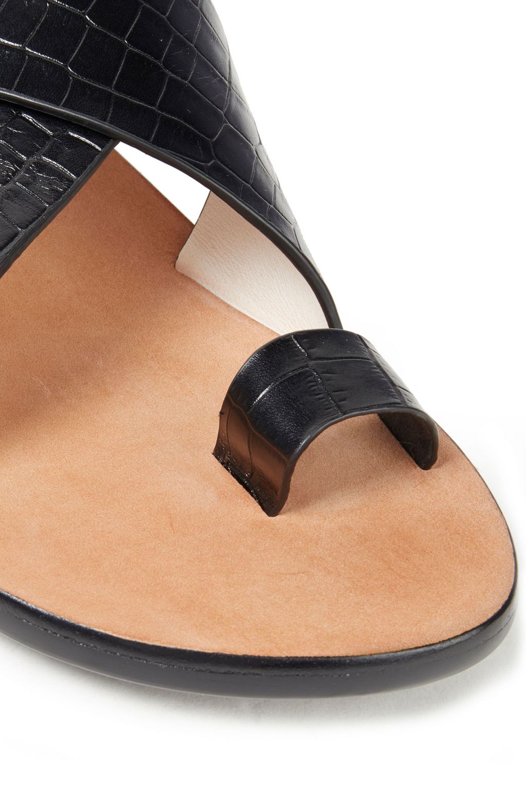 RAG & BONE August croc-effect leather sandals