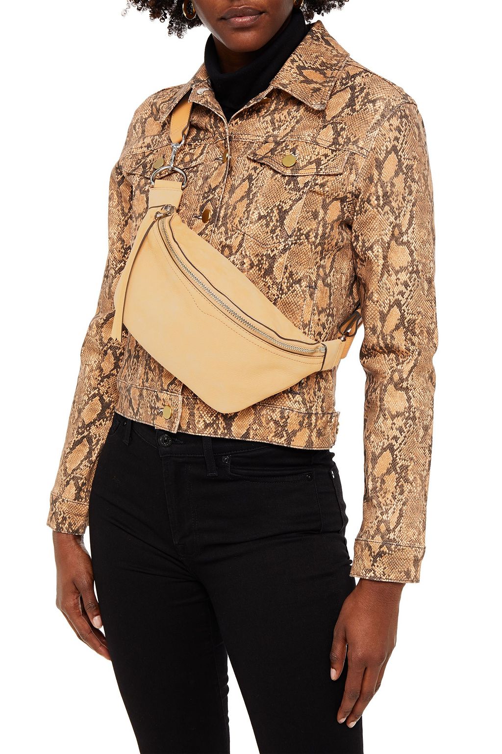 REBECCA MINKOFF Bree pebbled-leather belt bag