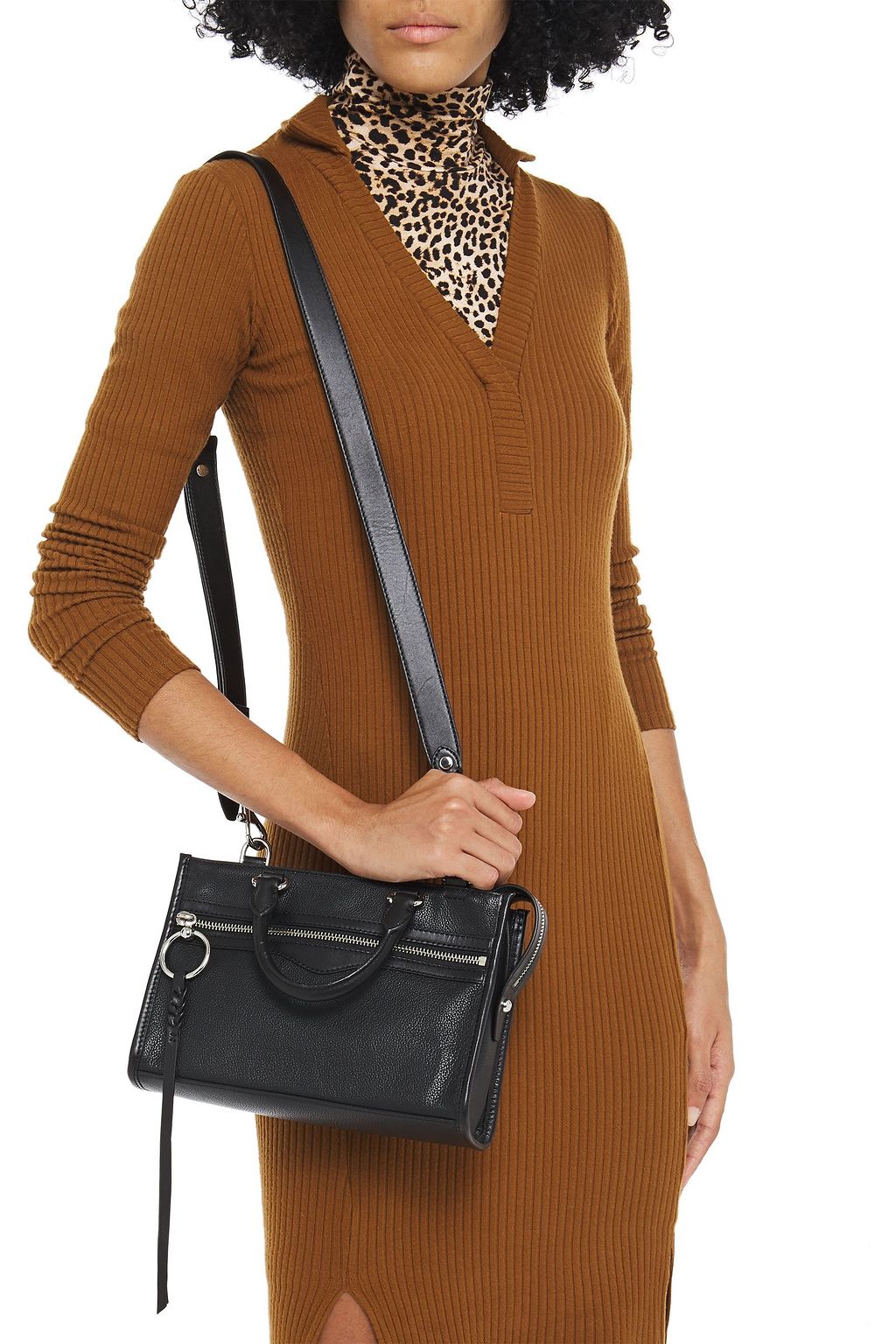 REBECCA MINKOFF Bedford pebbled-leather shoulder bag