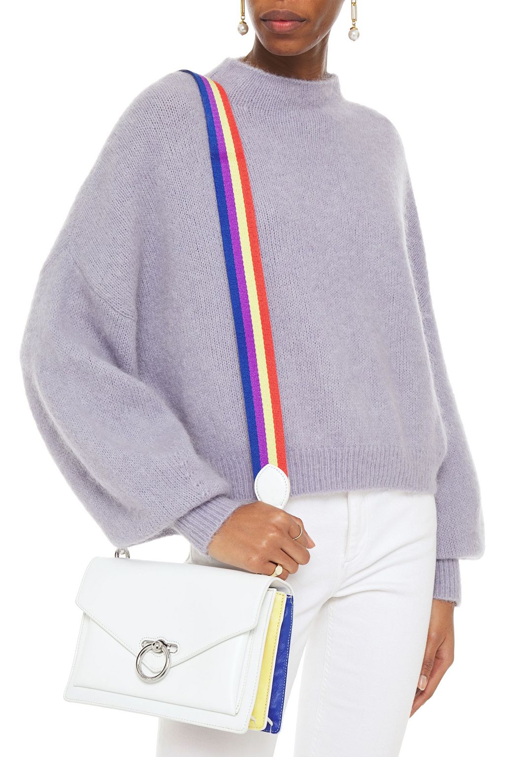REBECCA MINKOFF Jean color-block leather shoulder bag
