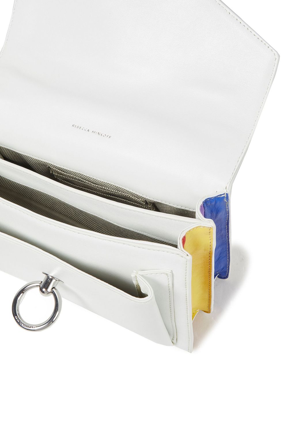 REBECCA MINKOFF Jean color-block leather shoulder bag