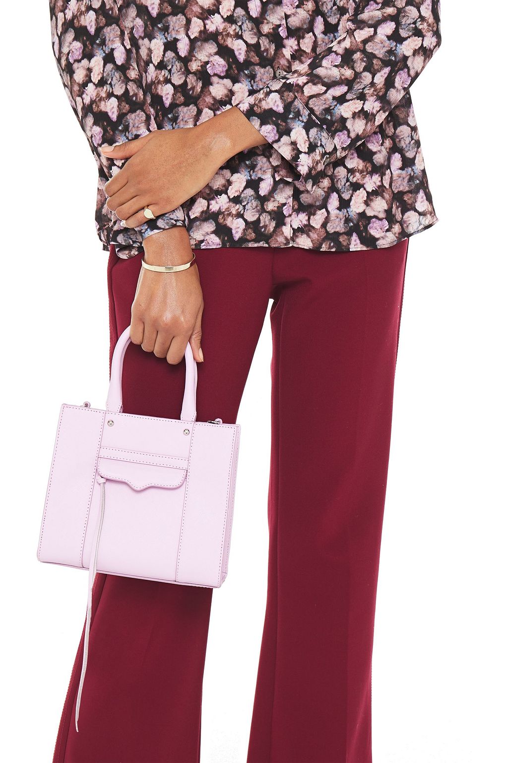 REBECCA MINKOFF Textured-leather tote