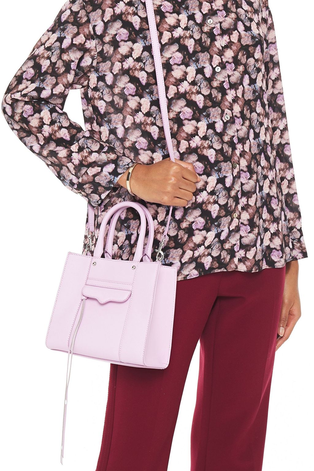 REBECCA MINKOFF Textured-leather tote