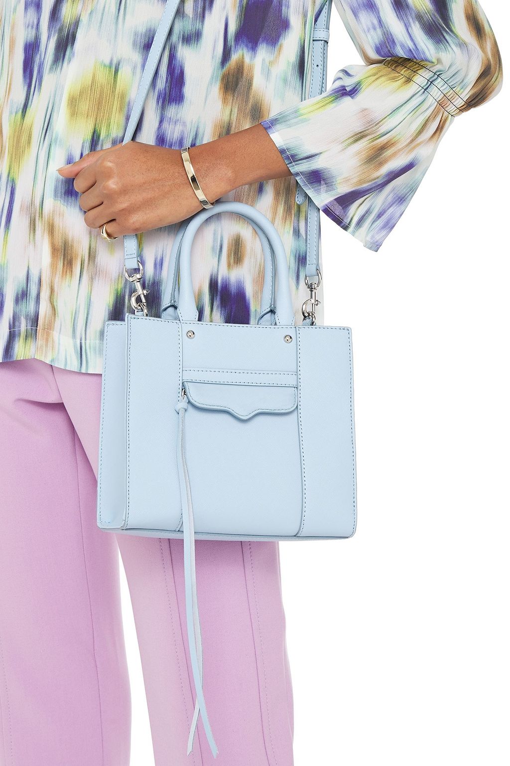 REBECCA MINKOFF Textured-leather tote