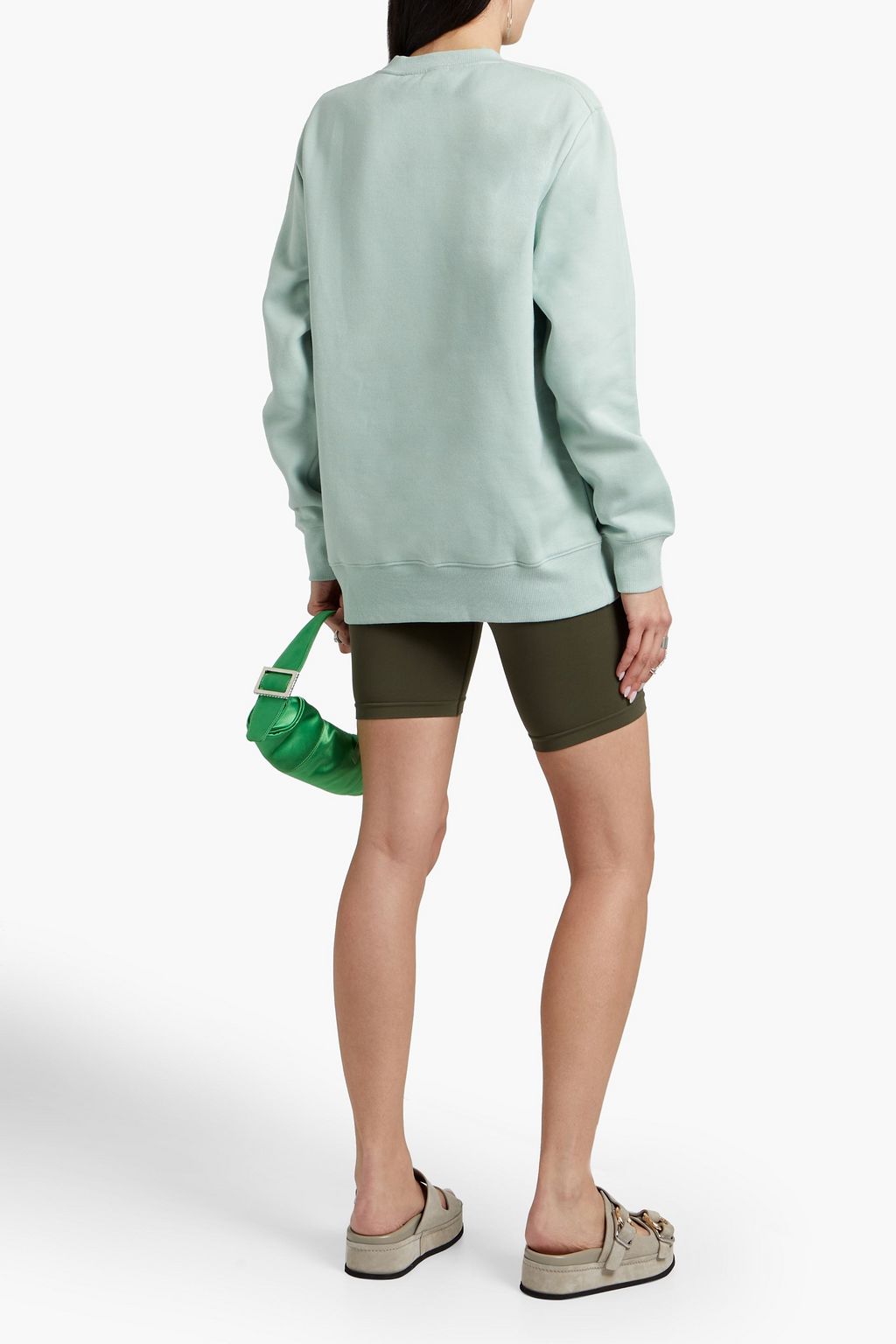 STELLA MCCARTNEY Logo-print cotton-fleece sweatshirt