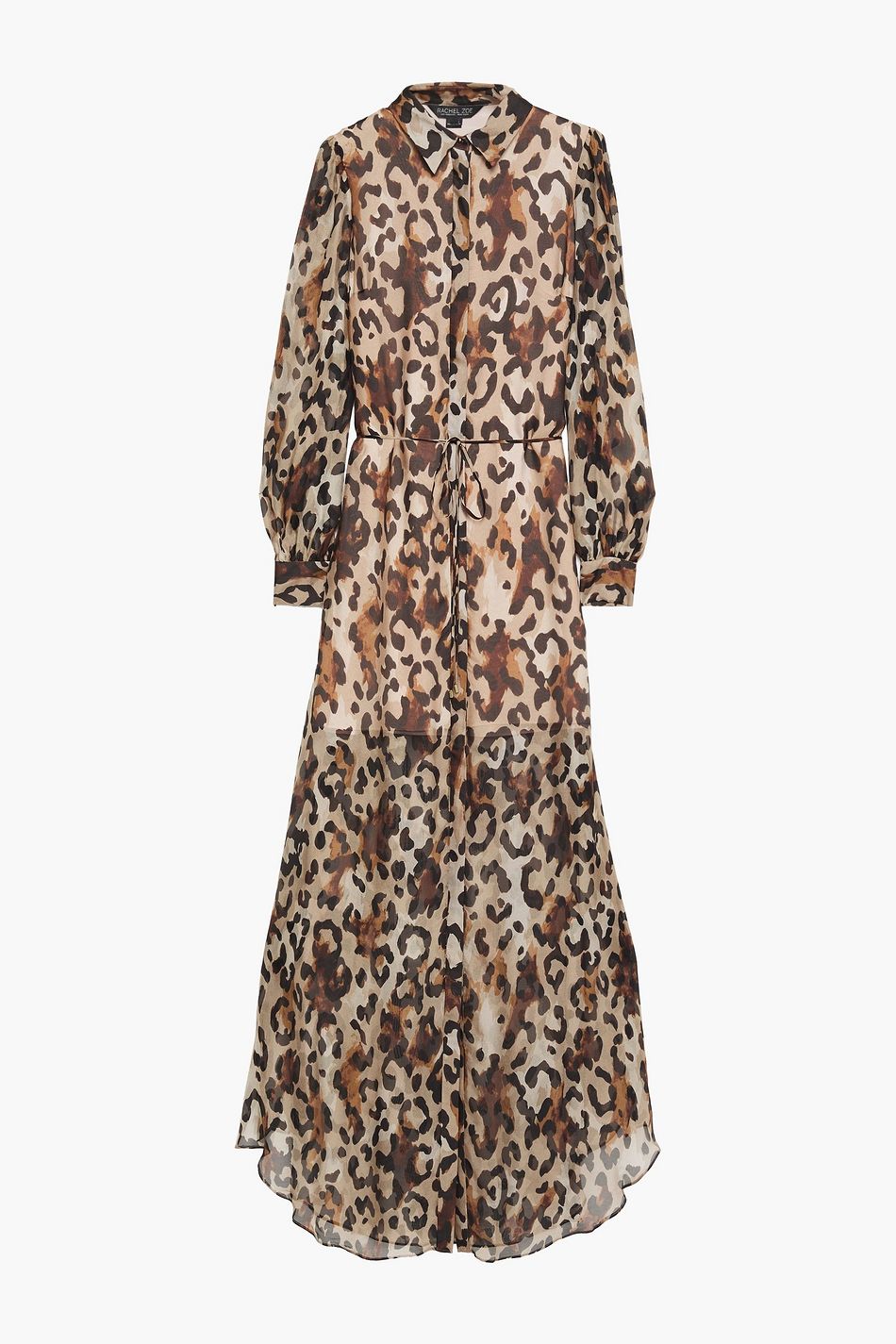 chiffon maxi shirt