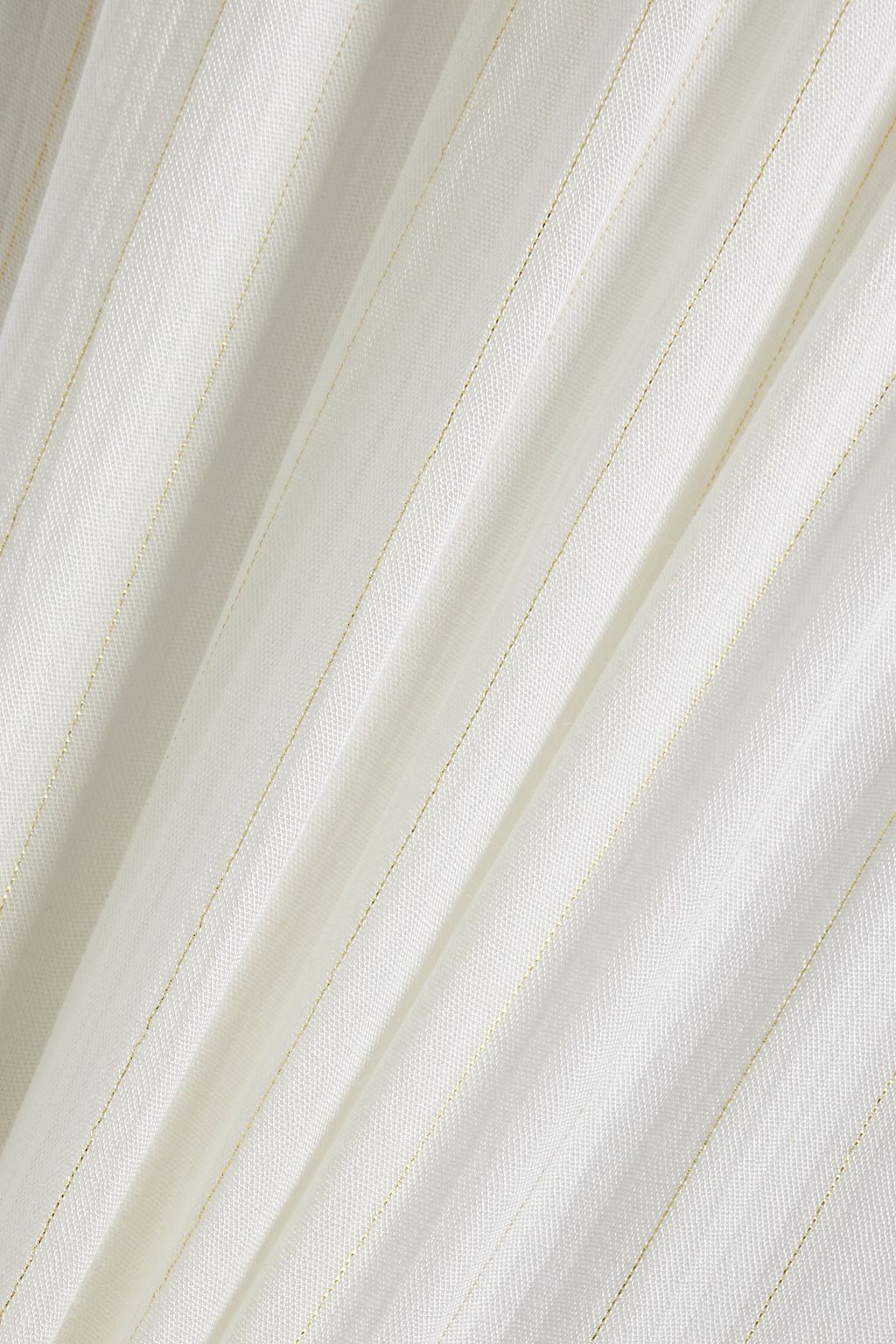 RACHEL ZOE Lamé-trimmed twisted mousseline maxi dress