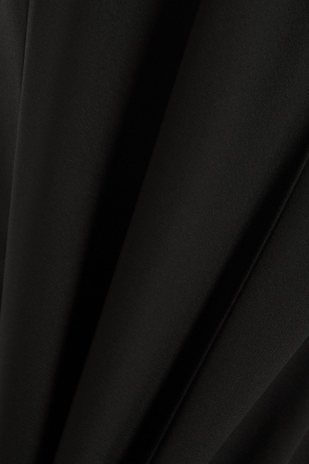 DIANE VON FURSTENBERG Draped paneled silk-chiffon and satin-crepe gown