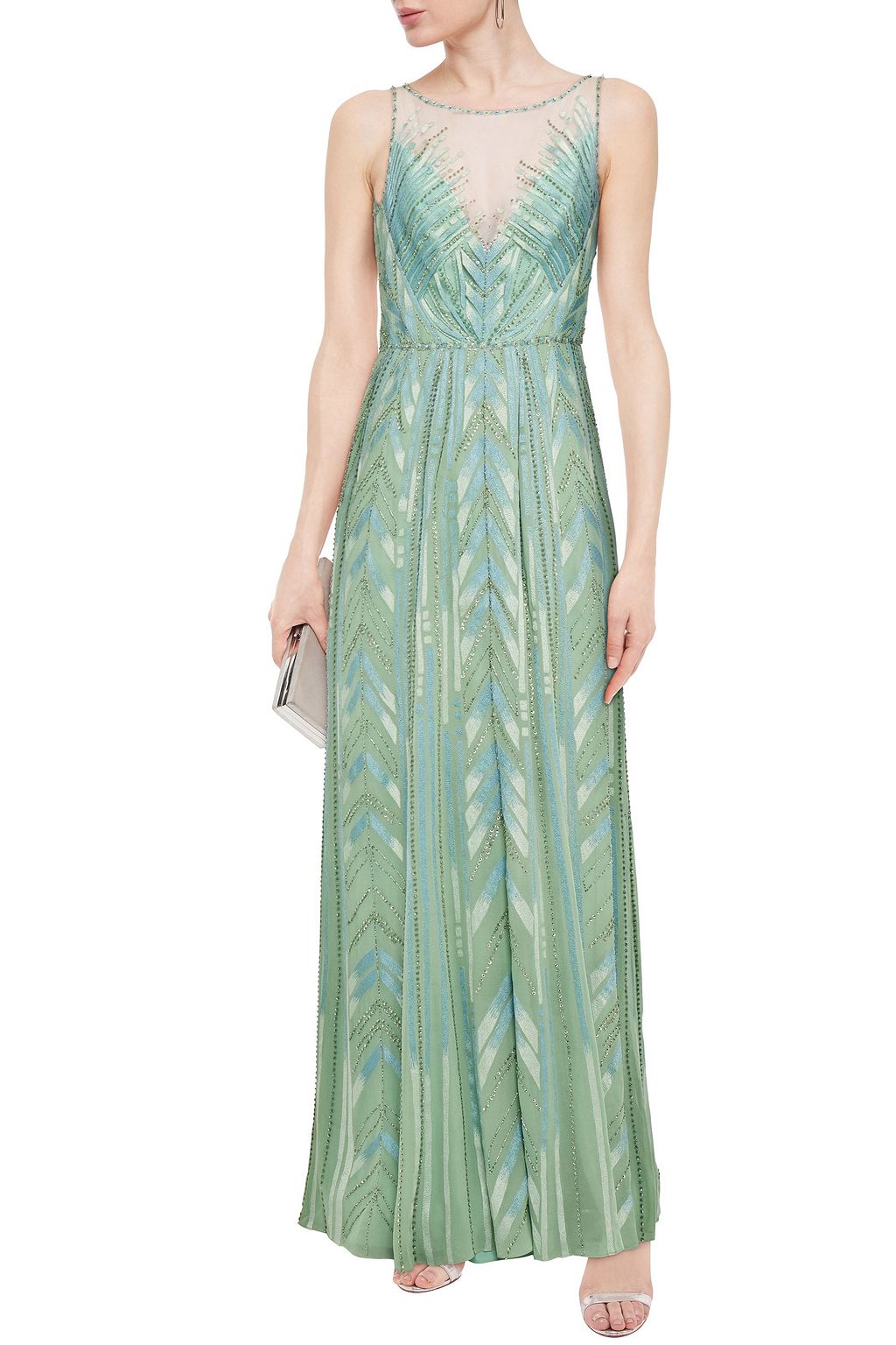 Embellished embroidered gown Clearance