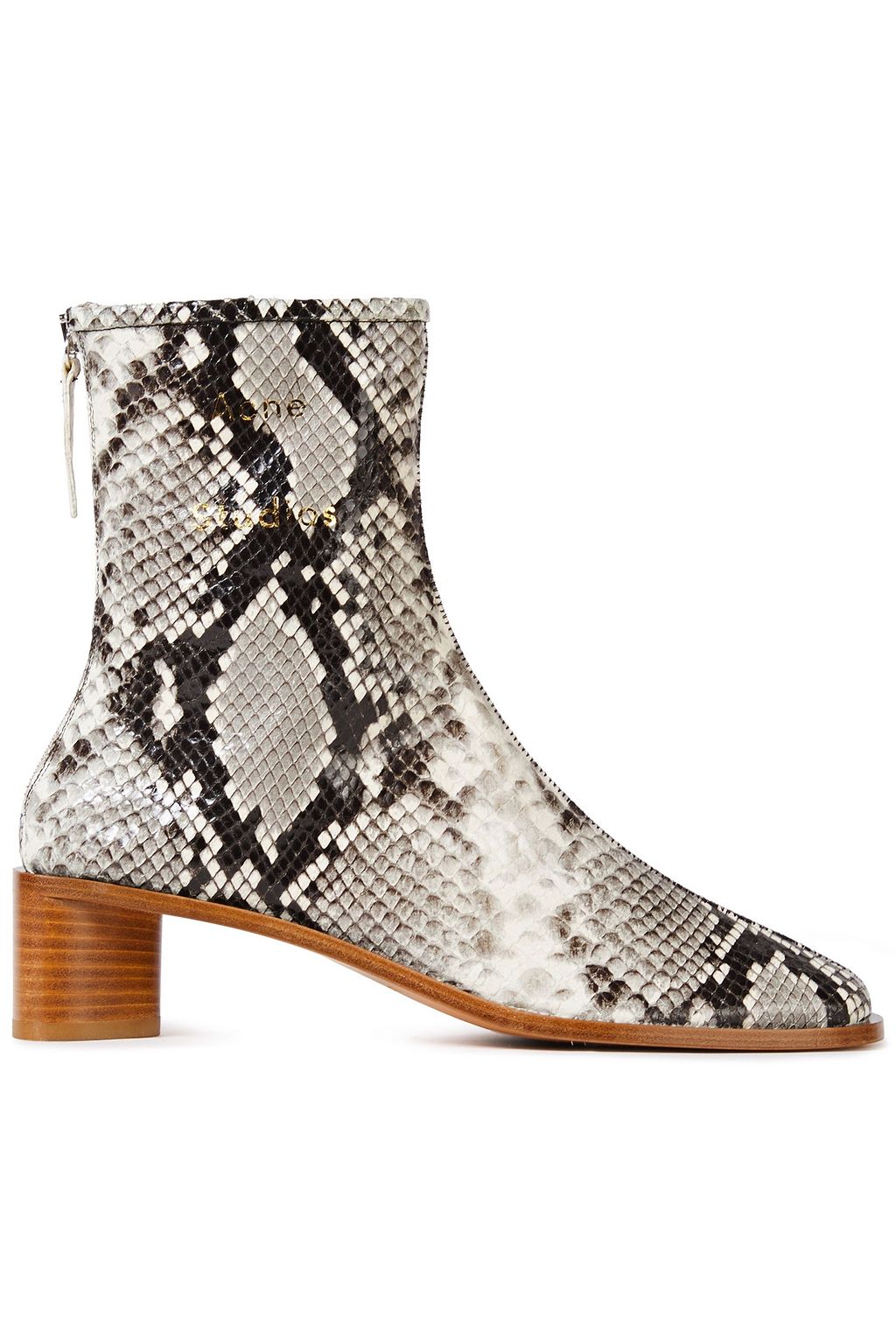 Animal print Logo-print leather ankle boots | Sale up to 70% off THE OUTNET | ACNE STUDIOS | OUTNET