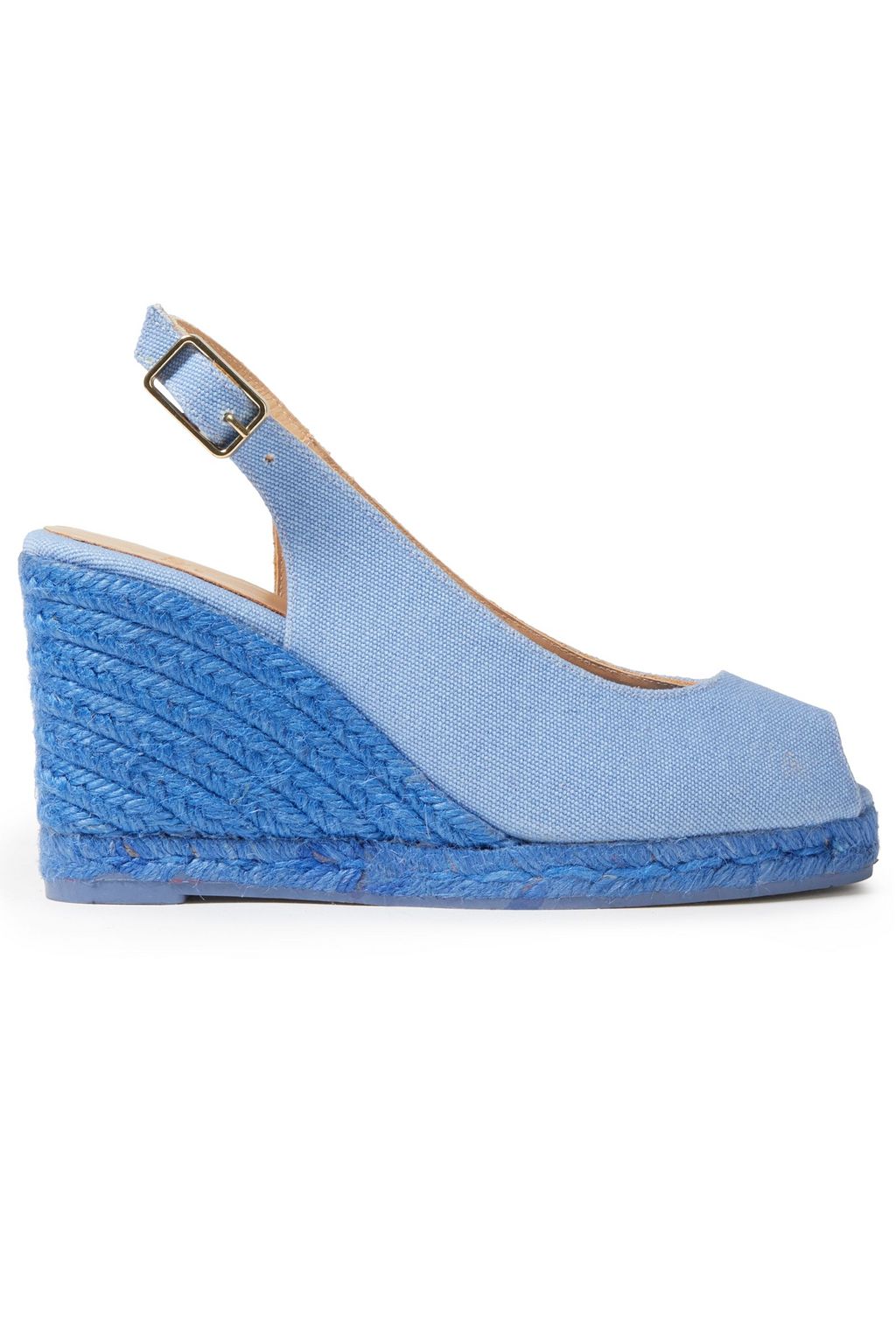 light blue espadrilles