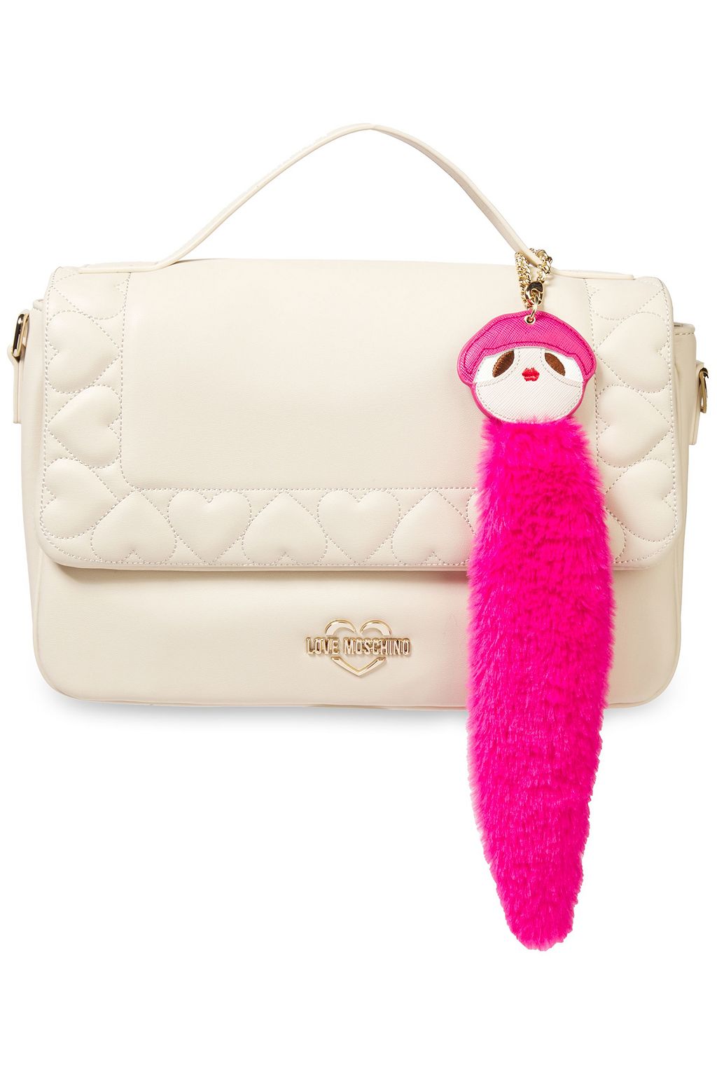 love moschino quilted faux leather shoulder bag