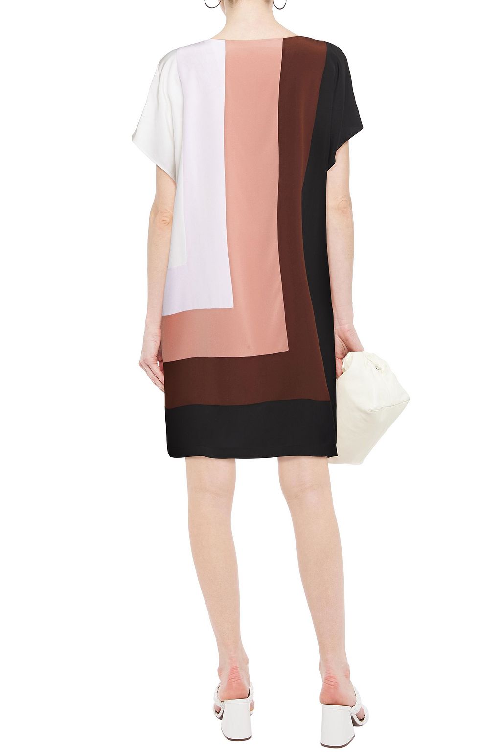 diane von furstenberg color block dress