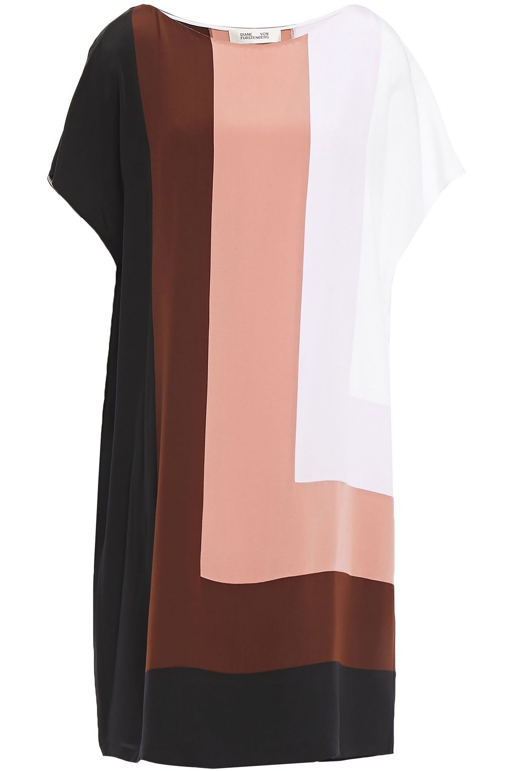 diane von furstenberg color block dress