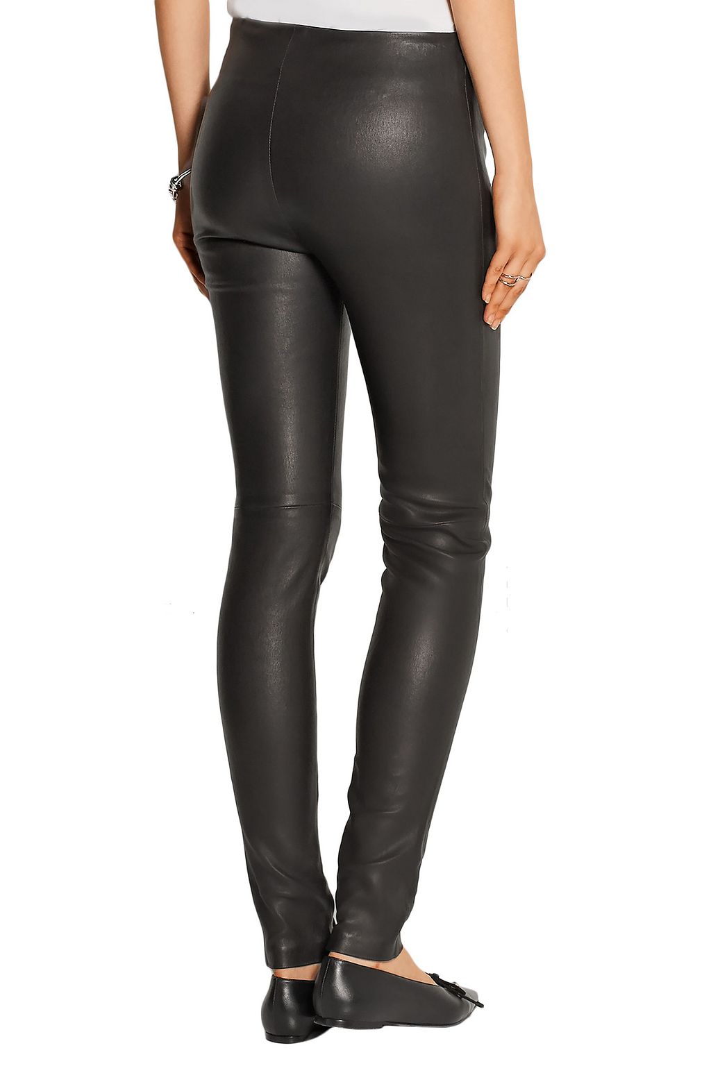 BALENCIAGA Stretch-leather skinny pants
