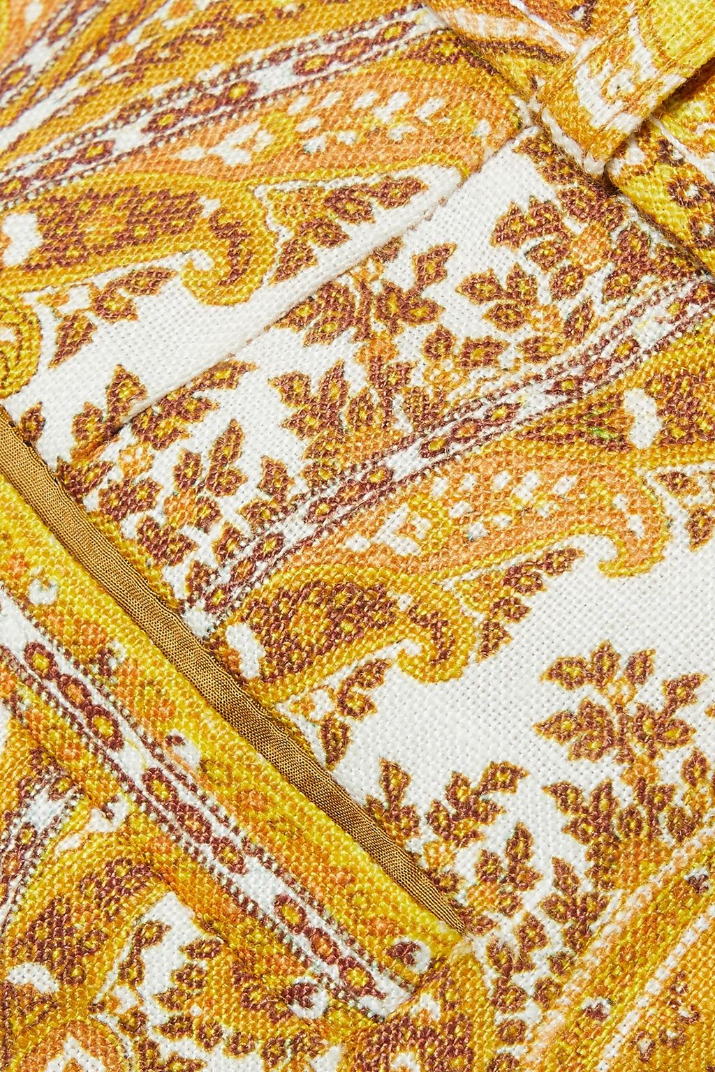 ZIMMERMANN Zippy paisley-print linen flared pants