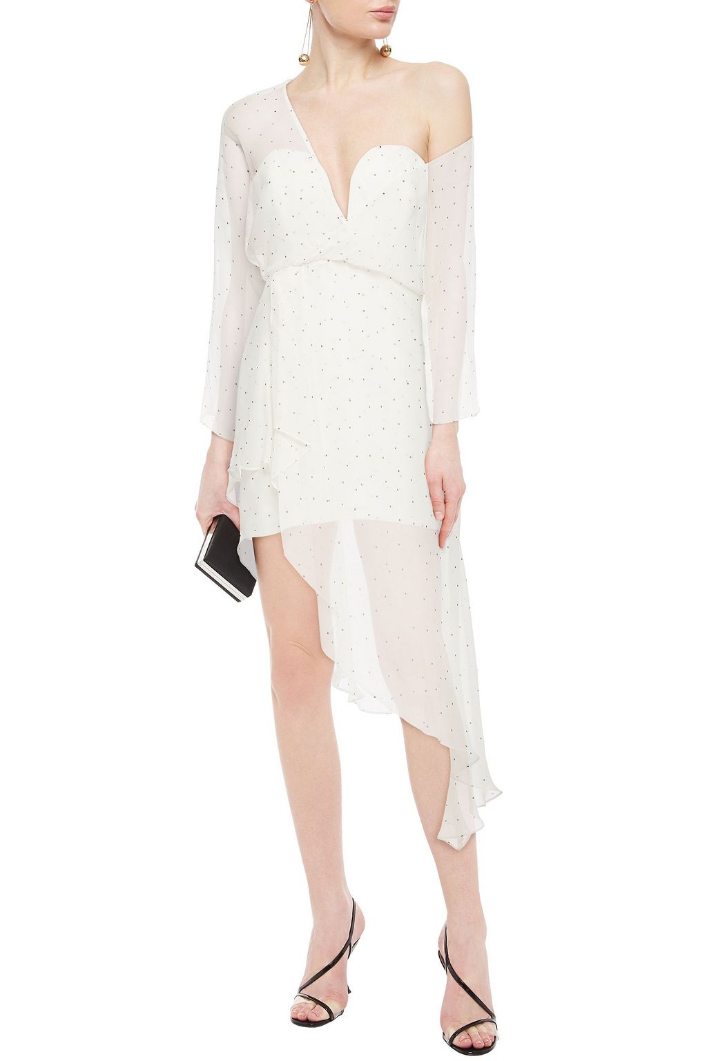 michelle mason polka dot dress