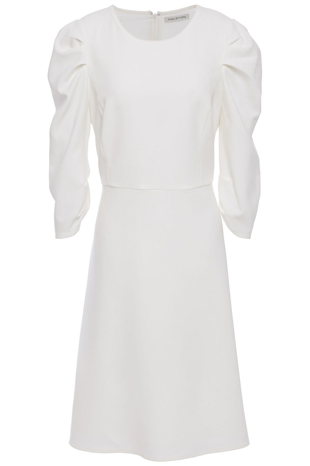white ponte dress