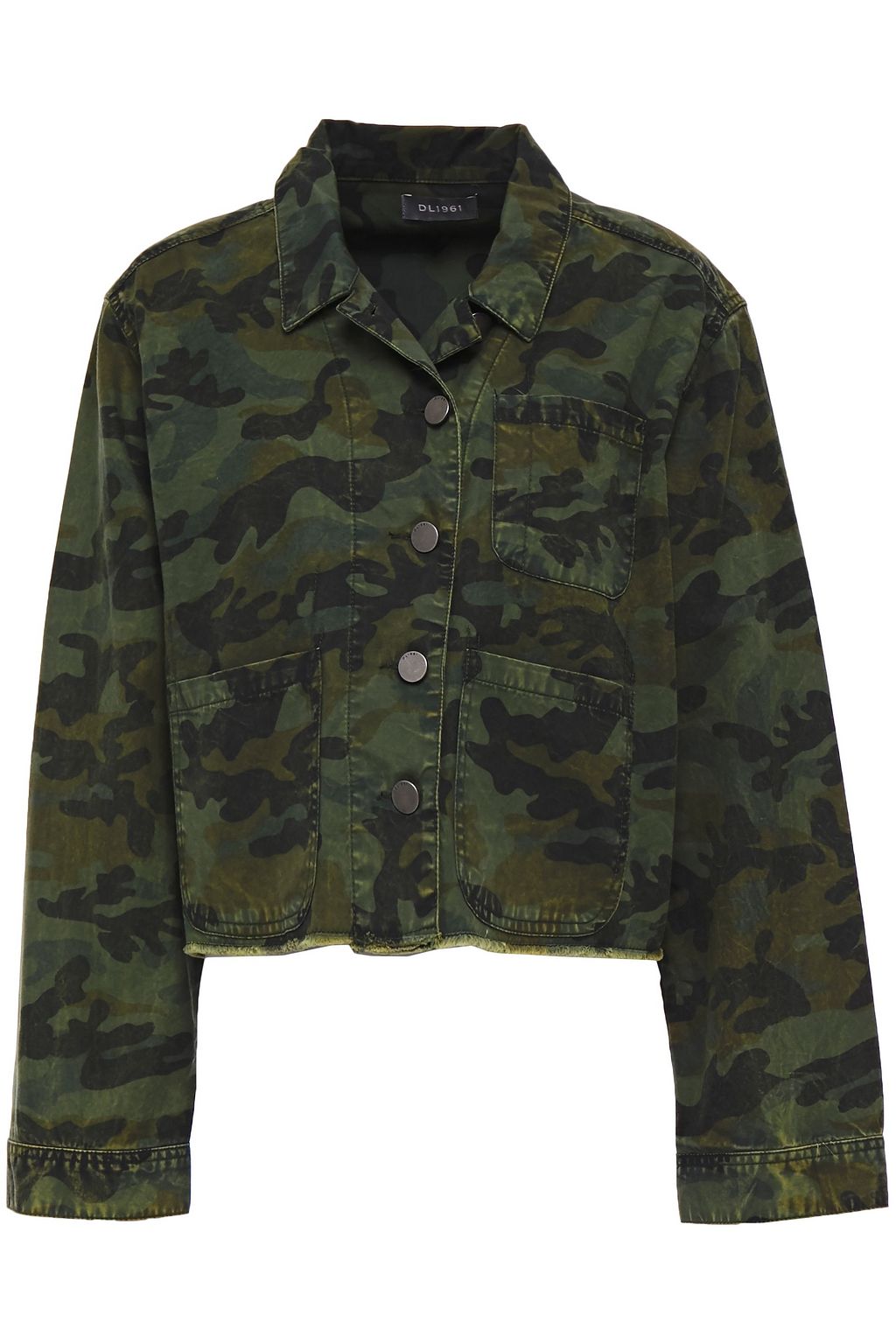 army print denim jacket