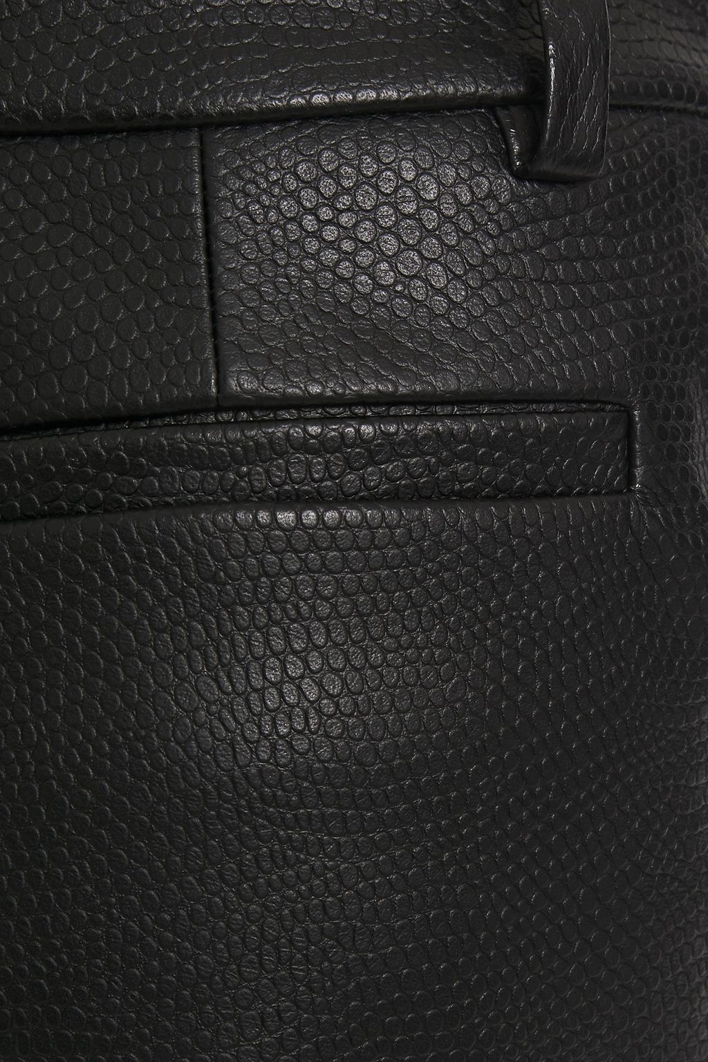 NILI LOTAN Snake-effect leather slim-leg pants