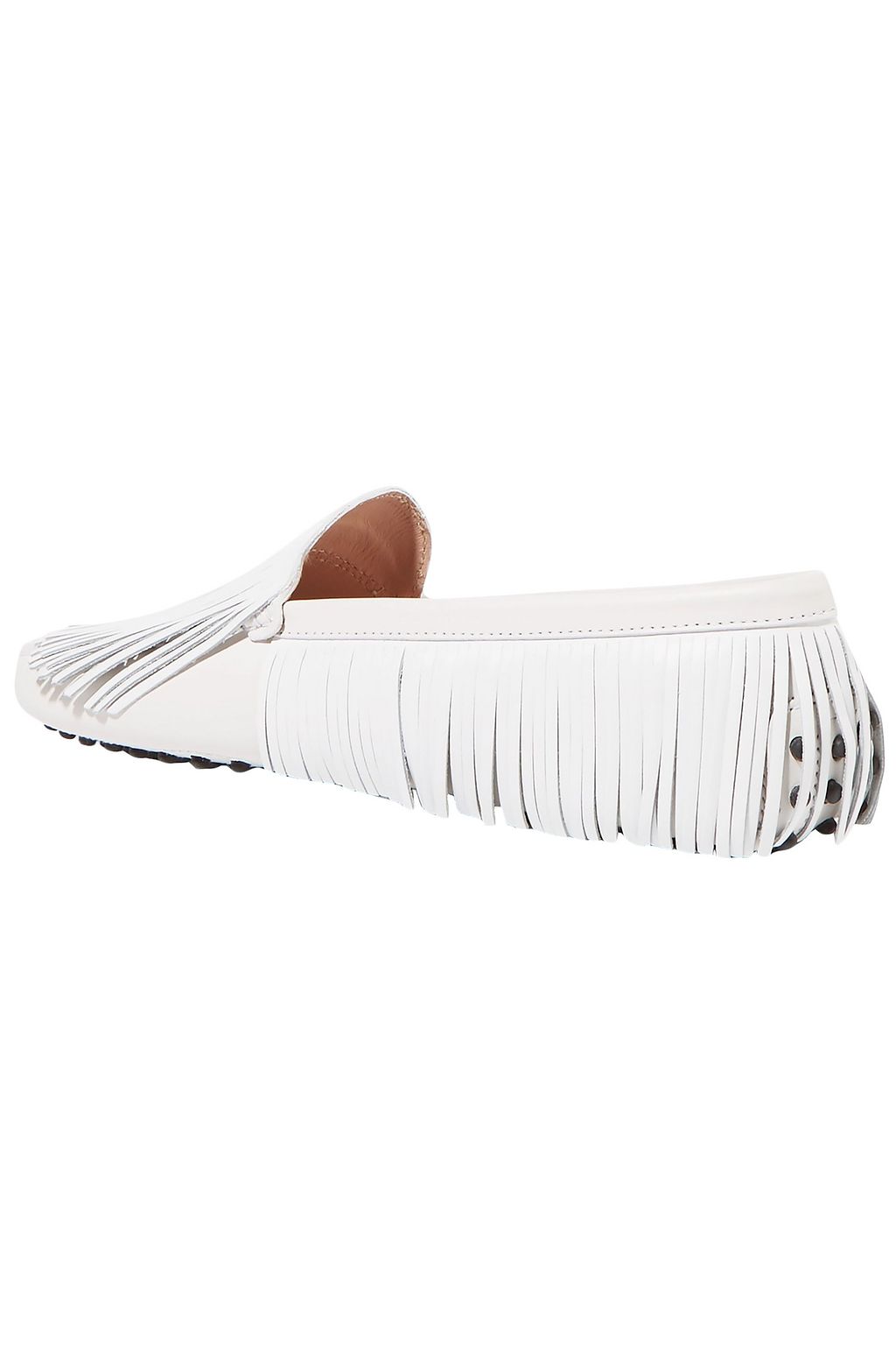 TOD'S Fringed leather loafers