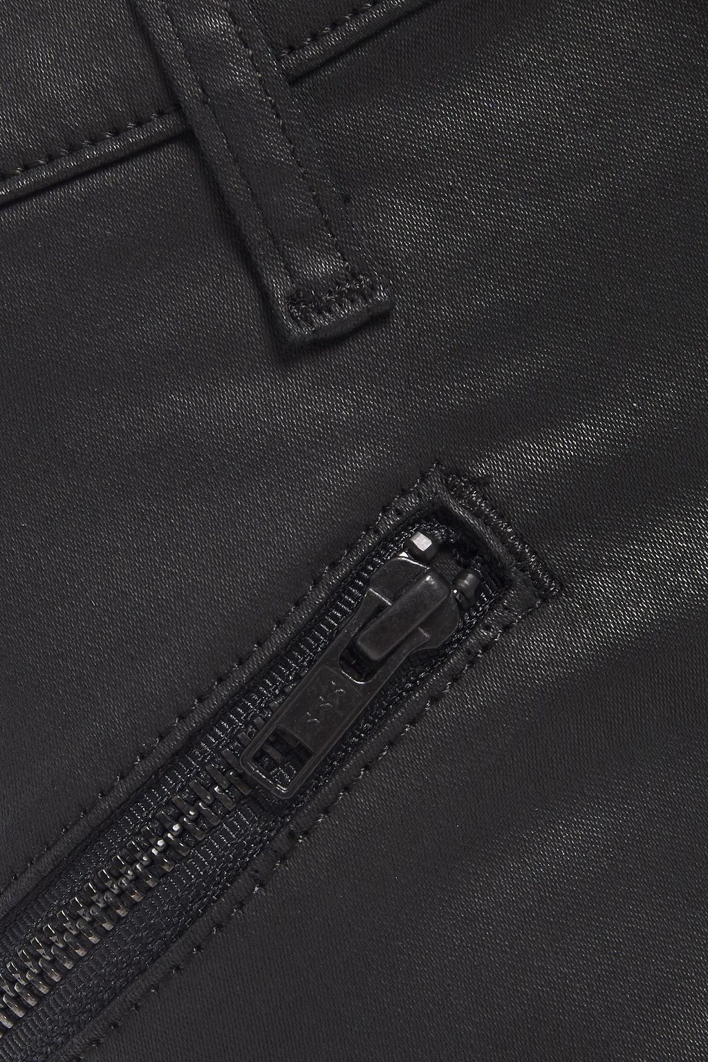 CURRENT/ELLIOTT Coated mid-rise skinny jeans