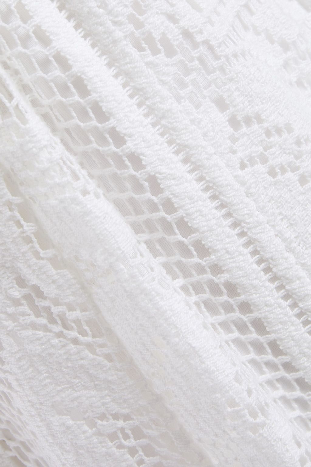 DOLCE&GABBANA Crocheted cotton-blend wide-leg pants