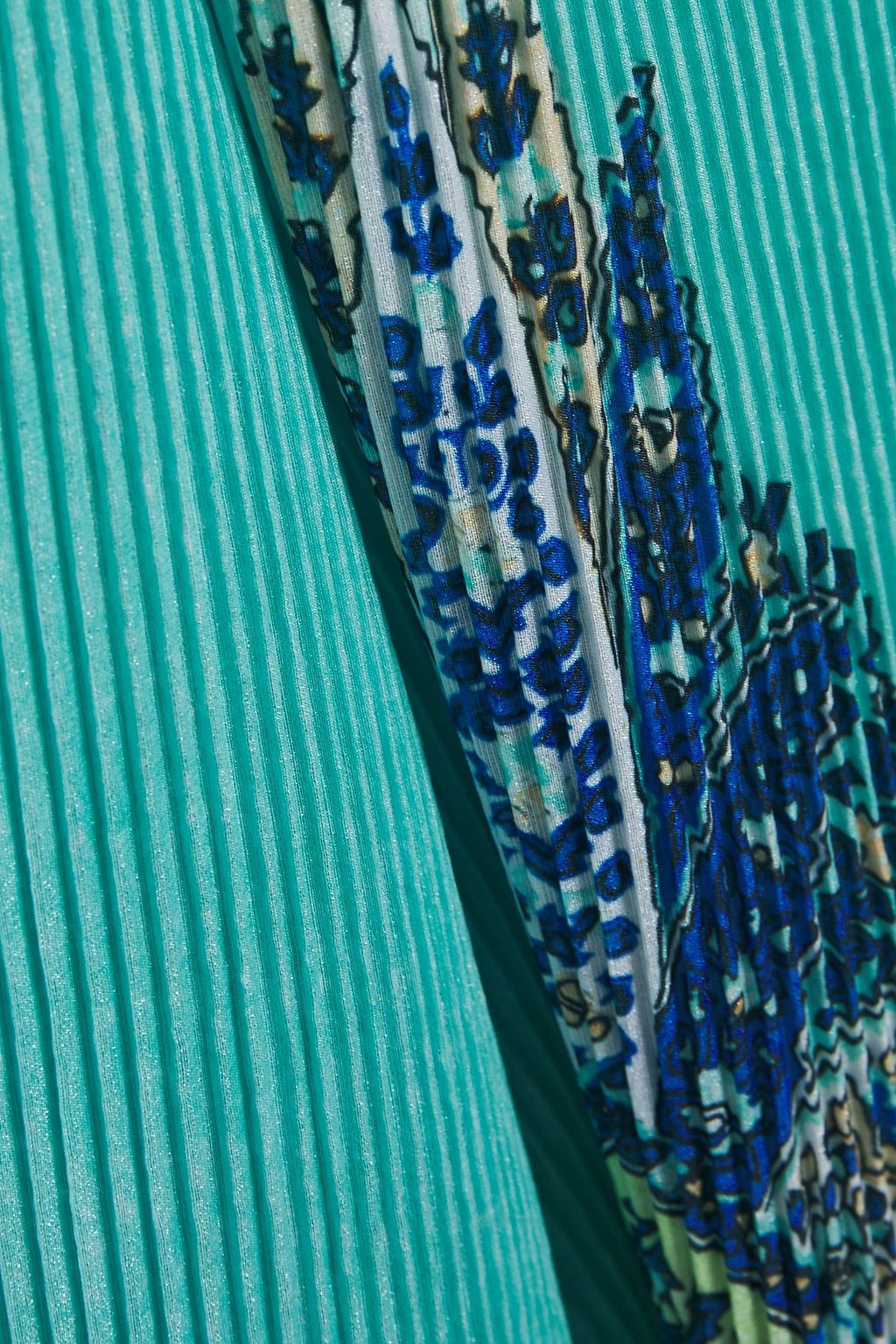 ZIMMERMANN Moncur printed plissé-organza midi skirt