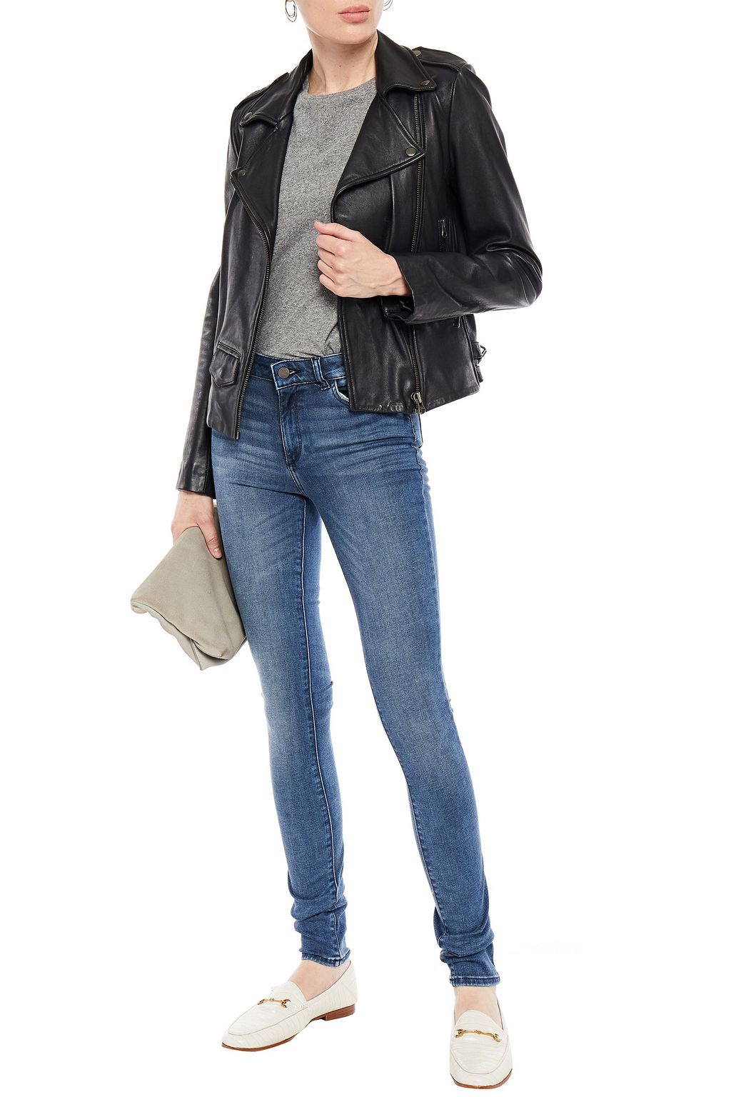DL1961 Faded mid-rise skinny jeans