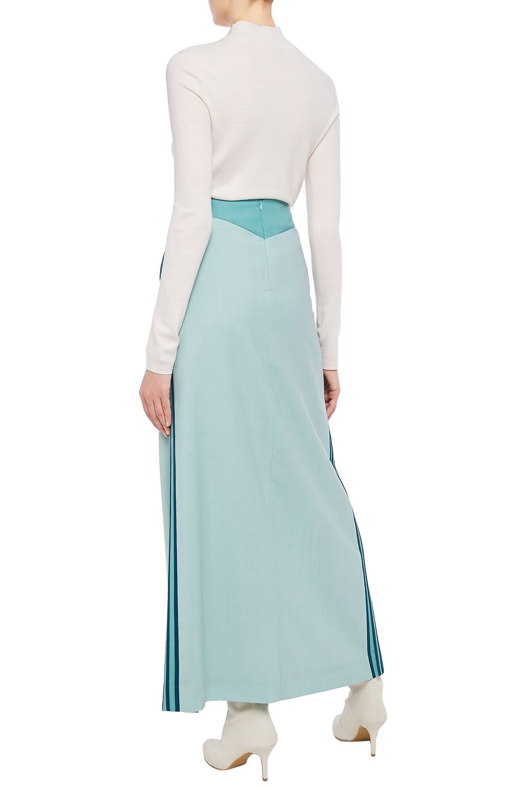 ZIMMERMANN Color-block wool maxi skirt