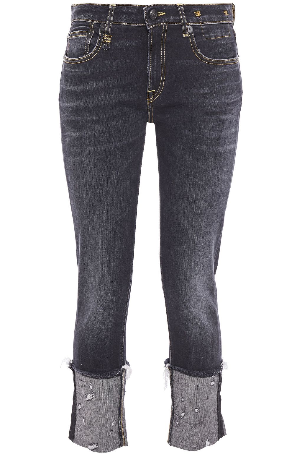r13 black skinny jeans