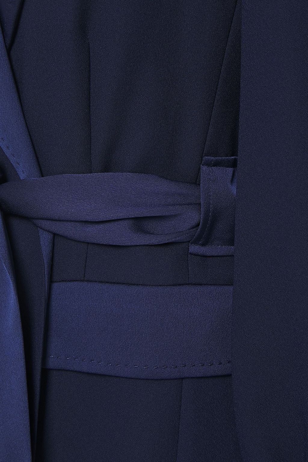 DIANE VON FURSTENBERG Belted two-tone crepe jacket