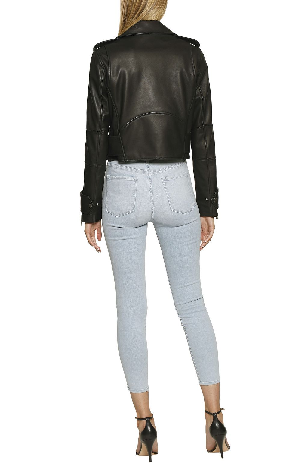 WALTER BAKER Leather biker jacket