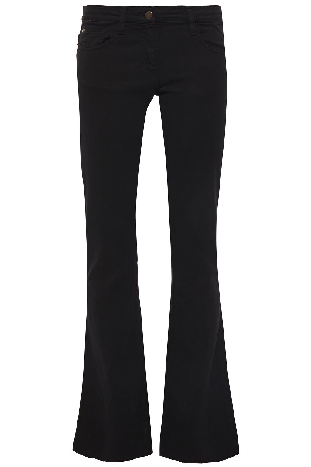 low rise bootcut black pants