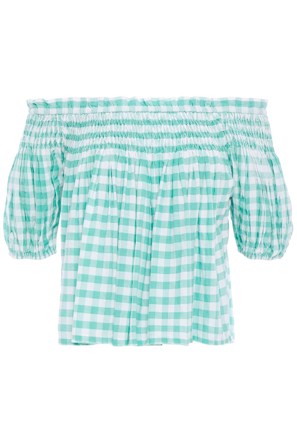 mint green off the shoulder top