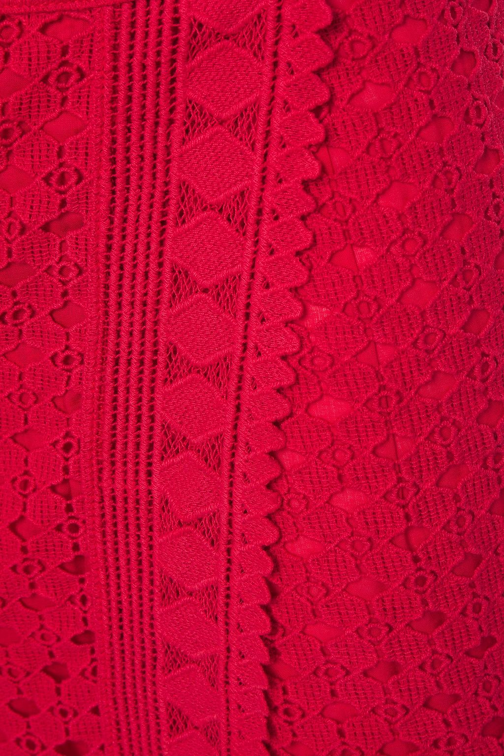 BA&SH Cold crocheted cotton wrap skirt
