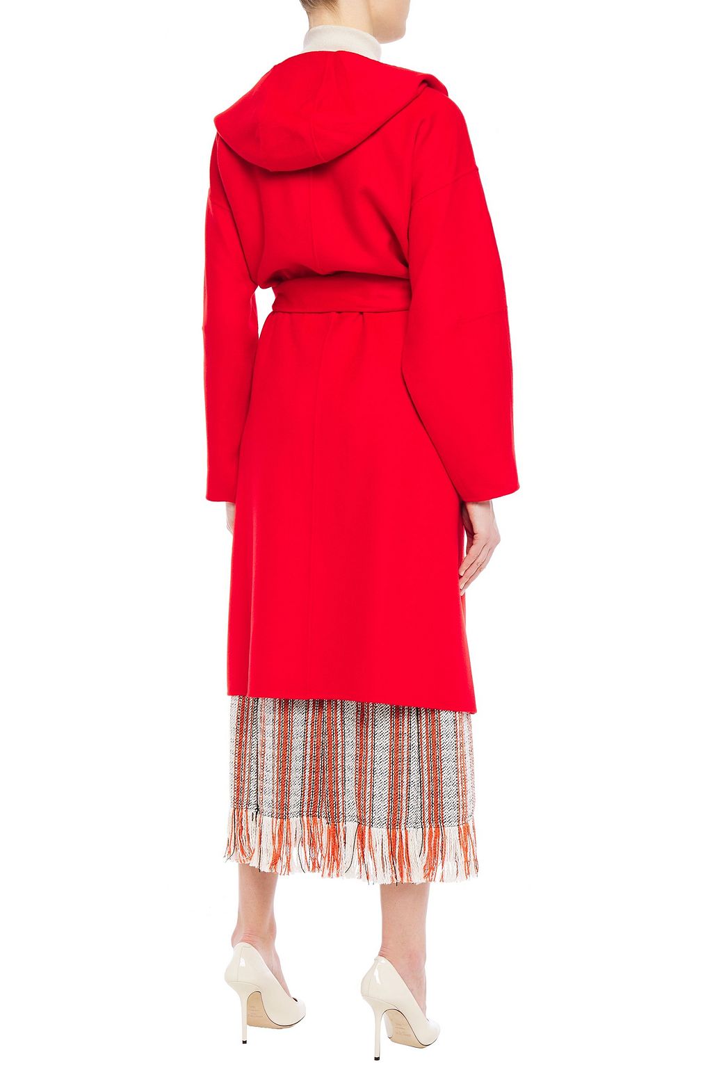 ZIMMERMANN Ninety Six Wickelmantel aus Wollfilz mit Kapuze