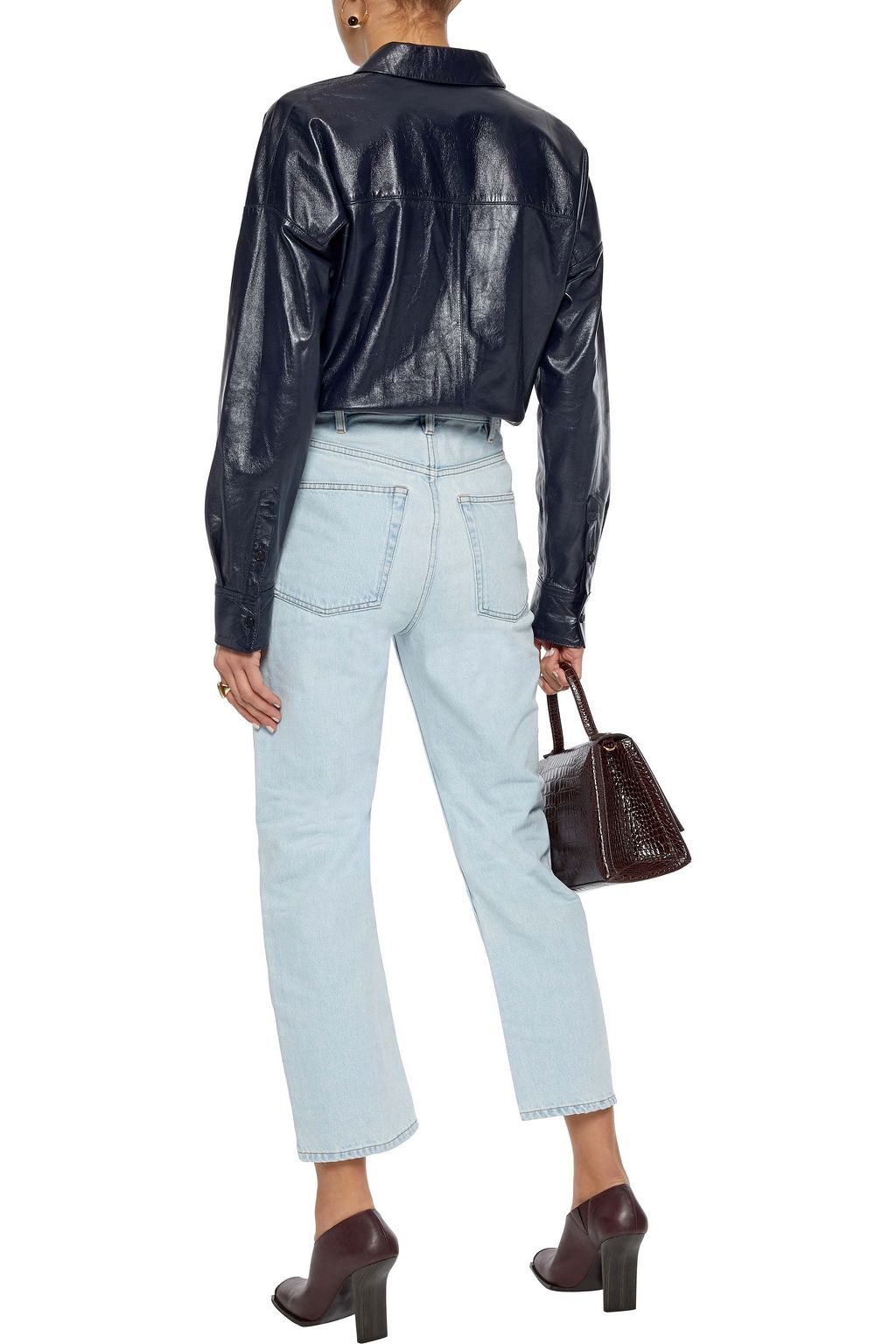 ACNE STUDIOS Cropped high-rise bootcut jeans