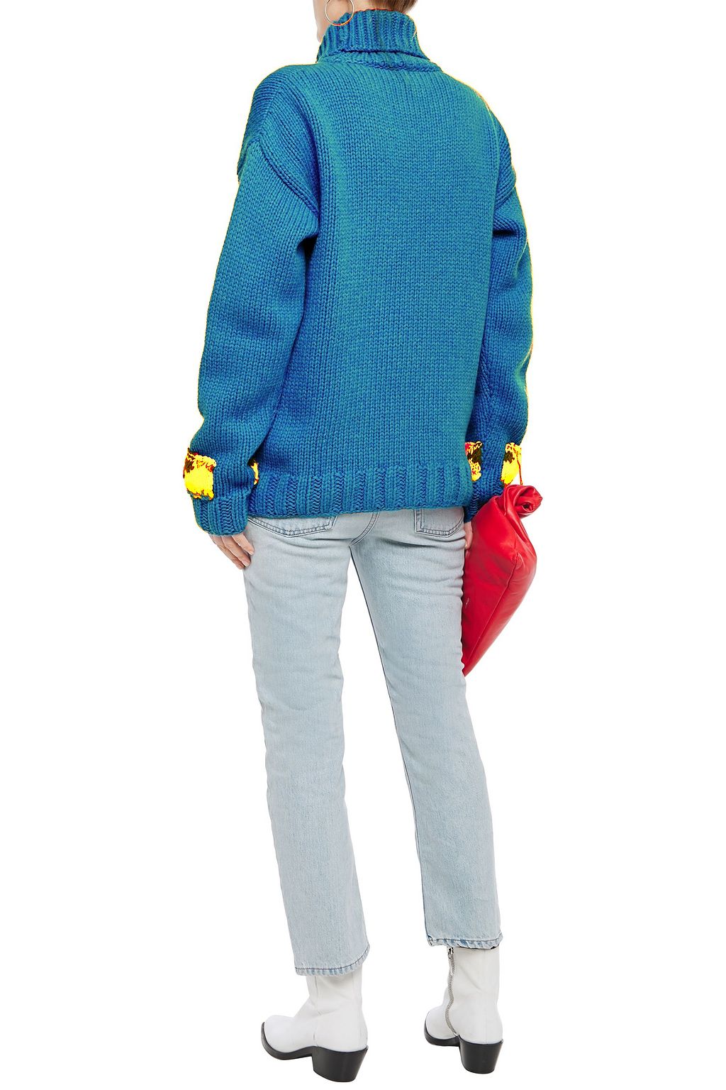 ACNE STUDIOS Wool-blend jacquard turtleneck sweater