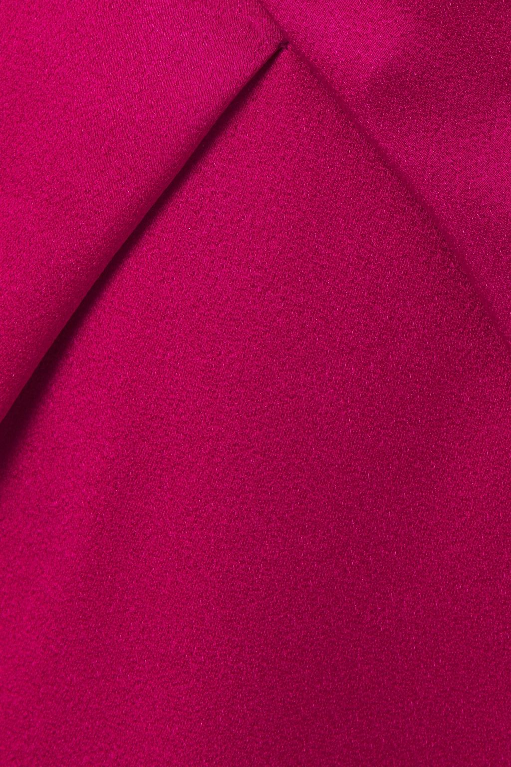 ROLAND MOURET Off-the-shoulder pleated satin-crepe mini dress