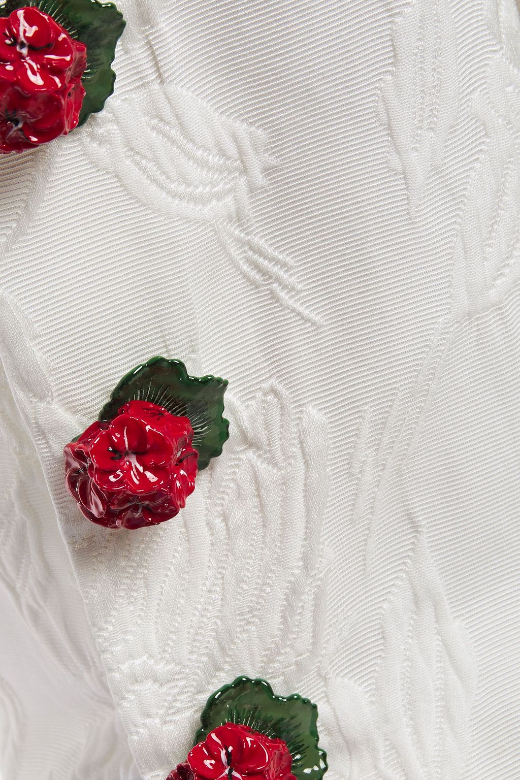 DOLCE&GABBANA コットン混ブロケード ワンピース ボタン付き