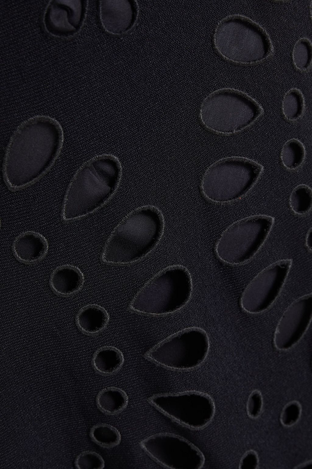VALENTINO GARAVANI ケープ風 タイネック イギリス刺繍入り ミディワンピース