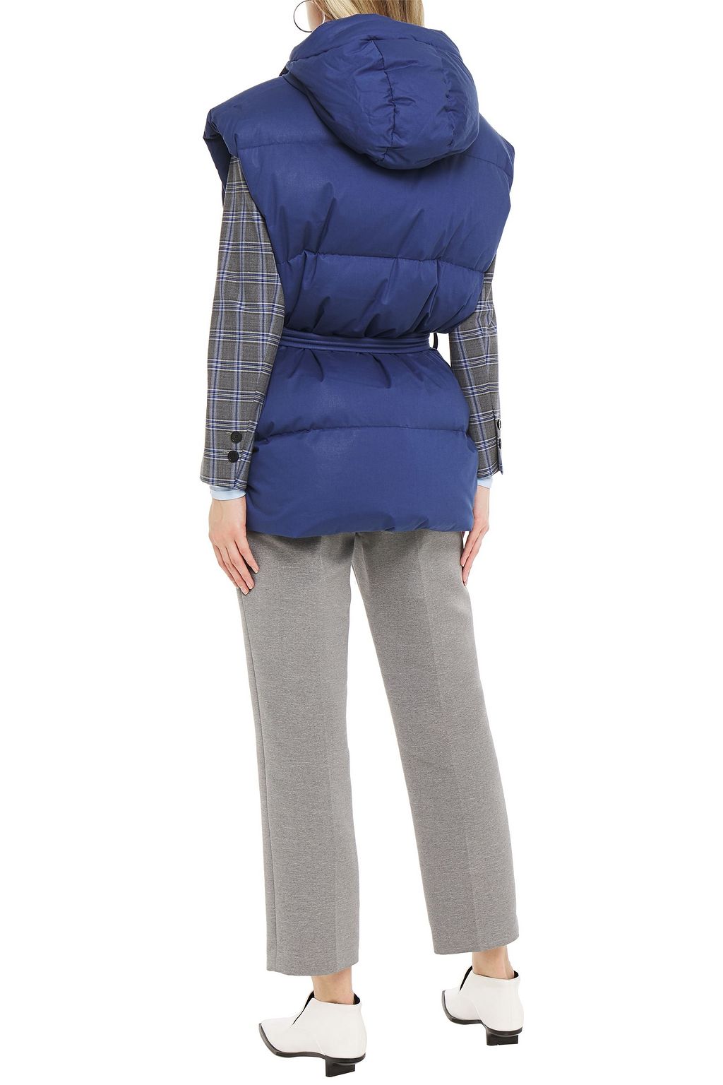 IENKI IENKI Belted quilted cotton hooded vest