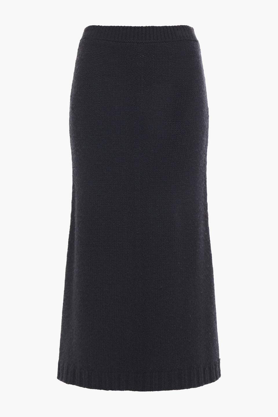Valentino Woman Cashmere Midi Skirt Midnight Blue Size S
