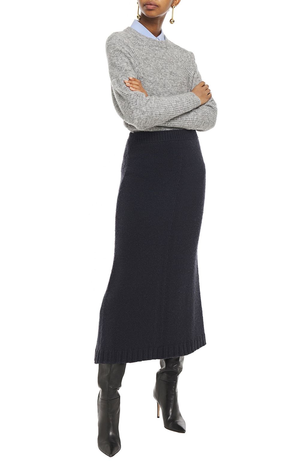 VALENTINO GARAVANI Cashmere midi skirt