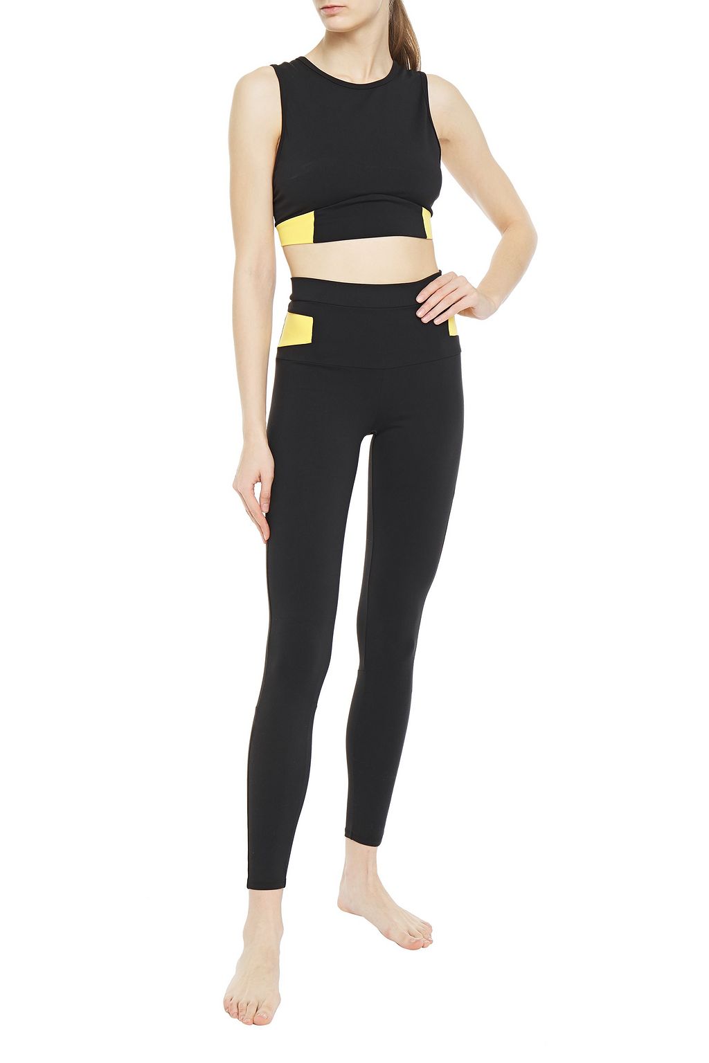 LIVE THE PROCESS Cosmic two-tone stretch-Supplex sports bra