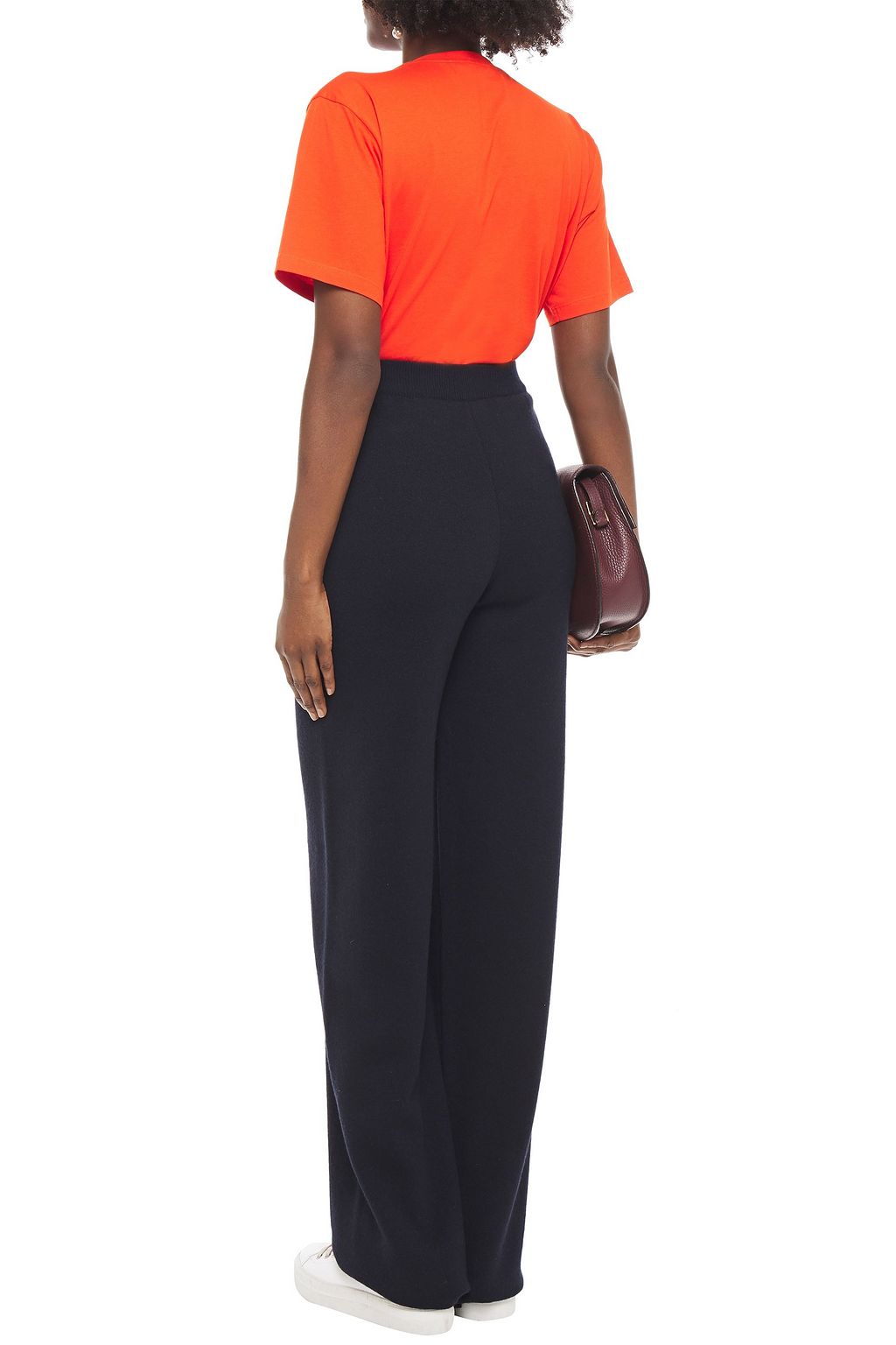 VALENTINO GARAVANI Mélange cashmere track pants